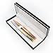 Rose Gold and Silver Ballpoint Pens For Women - Fancy Executive Writing Pen Gift Set, Black Ink by Elmina