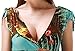 Wantdo Women's Maxi Dress Floral Print V Neck Casual Long Skirt Plus Size
