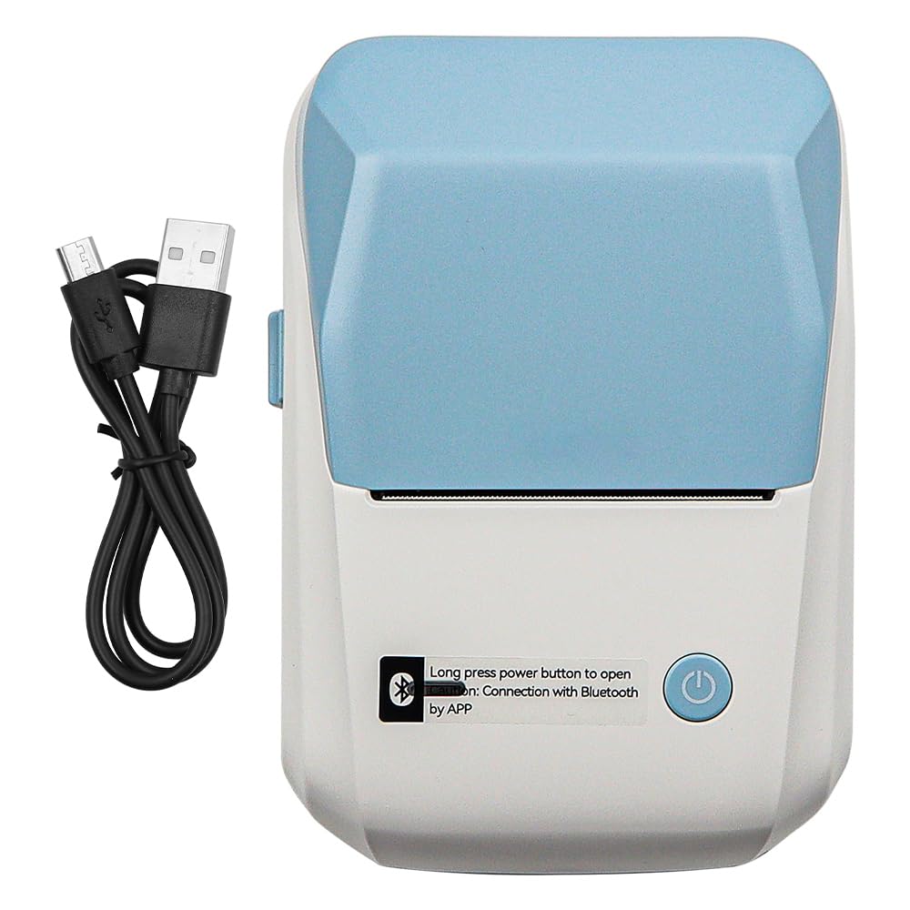 Tiardey Bluetooth Label Printer B1 Thermal Printer Supported Label Paper Size 20-50mm Compatible with iOS & Android