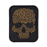 M-Tac Morale Patches - PVC 3D Military Tactical Patch - Viking Skull (Coyote Brown)