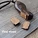 MELOP Handmade Wooden Fish Craft Pendant Retro Folk for Dress Sweater and Leisure Dressing/Clothing Accessories/Home Decoration Pendant - Straight Tail Fish
