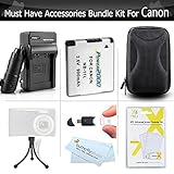 Must Have Accessory Kit For Canon Powershot Elph 190 IS, ELPH 180, ELPH 150 IS, ELPH 350 HS, A2500, ELPH 170 IS, ELPH 160, ELPH 360 HS Camera Includes Replacement NB-11L Battery + Charger + Case ++