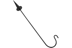 NUOBESTY Iron Shepherd Hook for Outdoor Hanging Baskets and Lanterns Stable Garden Stake for Flower Pots