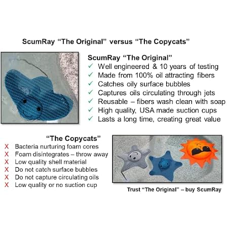 Scum Ray Mua ScumRay Twin Pack Hot Tub Scum Absorber - Reusable Spa & Pool ...