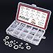 Hilitchi 400-Pcs 304 Stainless Steel External Internal Tooth Star Lock Washers Assortment Kit - Included: M2 M3 M4 M5 M6 M8 M10 M12