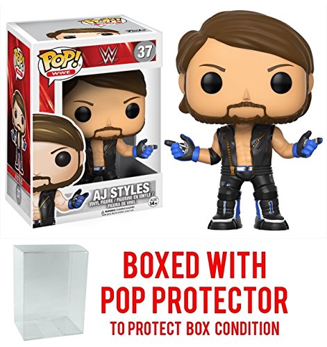 Funko pop! wwe aj styles vinyl figure (bundled with pop…