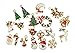 19pcs Mixed Christmas Charm Enamel Gold Toned Rhinestone Inlaying Pendant for DIY Jewelry Making Xmas Decorative Accessories by Alimitopia