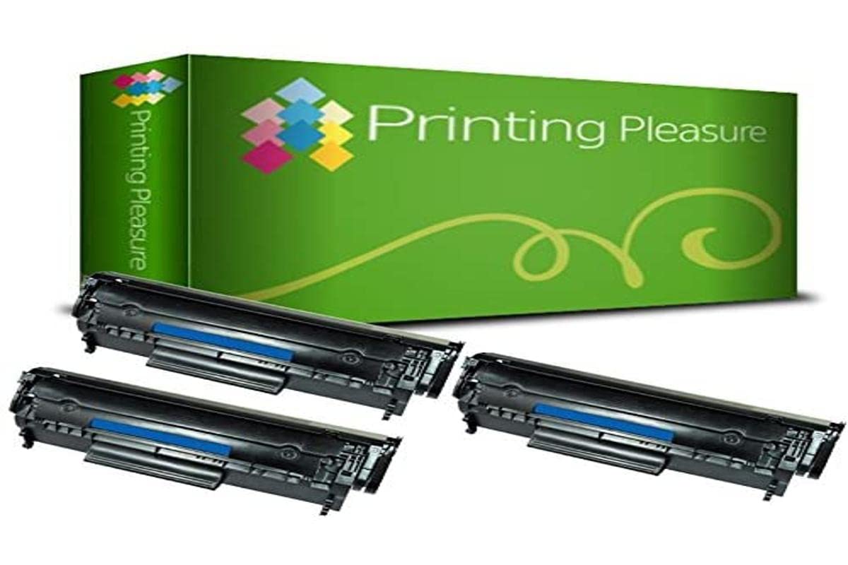 Q2612A Toner Cartridge Compatible with HP Laserjet 1010 1012 1015 1018 1020 1020 1022 1022N 1022nw 3015 3010 3020 3030 3050 3052 3055 M1005 MFP M1319 MFP Printers(Black,3-Pack)