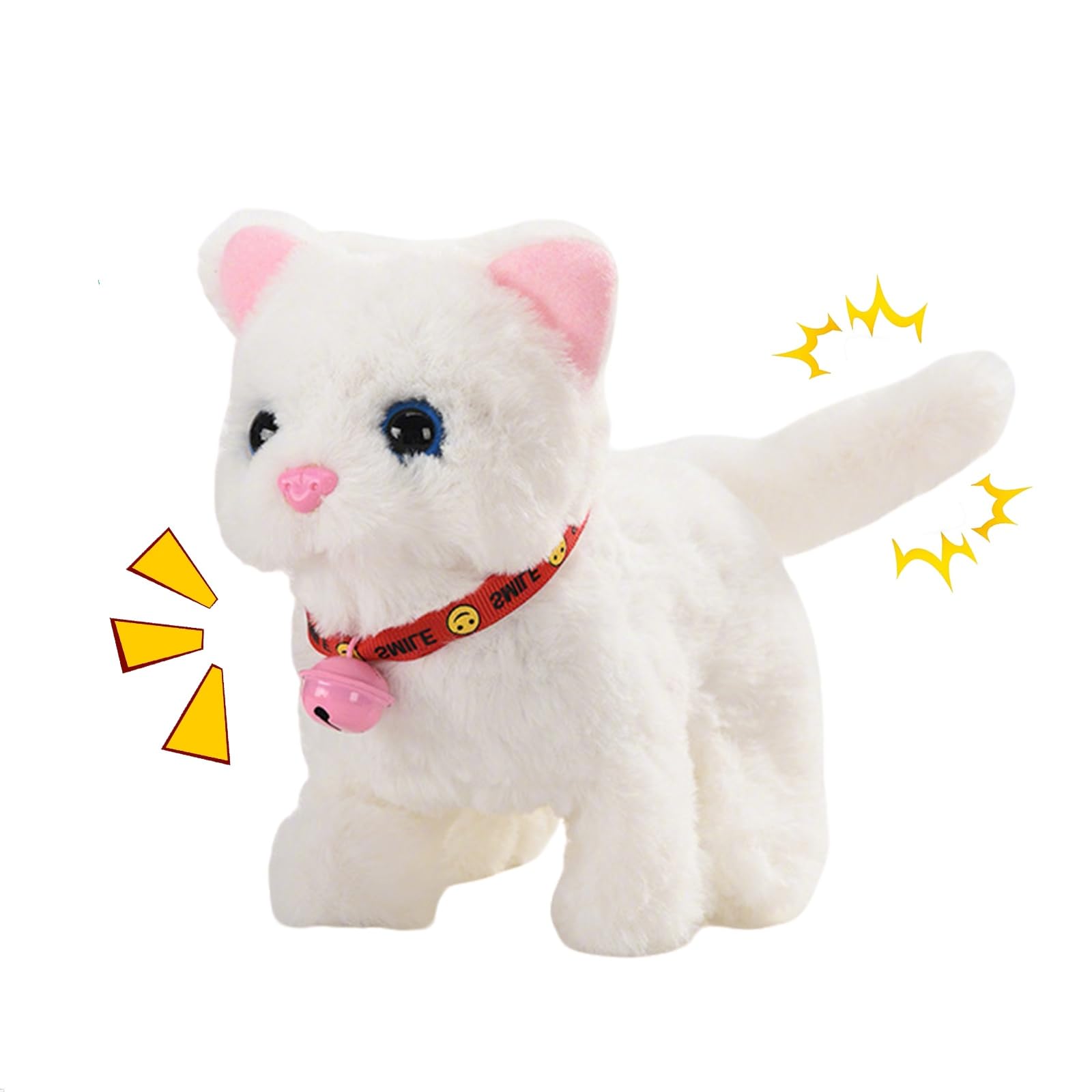 Toy Dogs for Kids Plush Brown Labrador Toy Electronic Interactive Plush Dog Toys for 1-6 Year Old Kids Simulation Pet Dog Walking Nod Barking Wagging Tail Puppy Educational Toys for Boys Girls (Cat A) — image 1