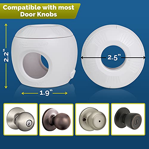 Child Safety Door Knob Cover (4 Pack) HardtoRemove DualLock Door