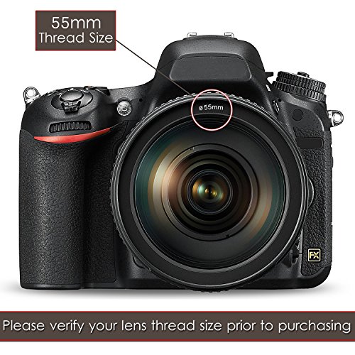 55MM Professional Lens Filter Accessory Kit (UV FLD CPL) ND Filters Set