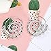 MengPa Fashion Bohemian Spiral Earrings Round Tribal Hoop Jewelry for Wommen (Silver)