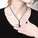 OK-STORE Natural Obsidian Man and Lady Fashion Necklace Pendant