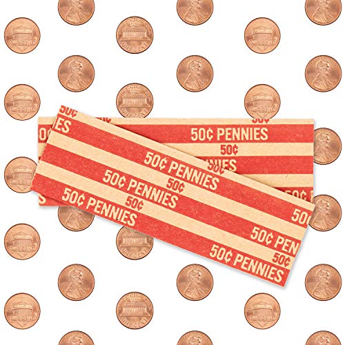 Penny Coin Wrappers, 100 Flat Striped Coin Wrappers Pricepulse
