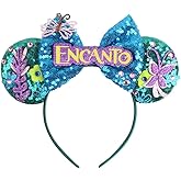AQOKKA Mouse Ears Headbands with Bow Minnie Ears Cosplay Costume Hair Accessories for Women Birthday Party Decoration
