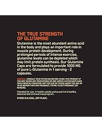 Optimum Nutrition L-Glutamina Polvo de recuperación muscular, 10.5 onzas, 0748927022834,...