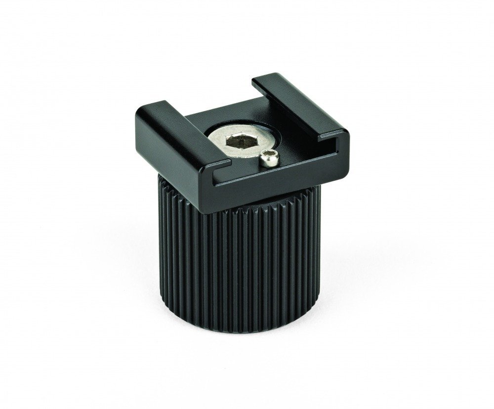 JOBY Cold Shoe PRO, Cold Shoe PRO Mount for Accessories, Adapter for 1/4”-20 Attachment, for Mounting Accessories, Live Streaming, Tik Tok, in Aluminium and Stainless Steel