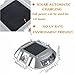 SOLMORE 4 Pack Solar Deck Lights LED Dock Light Solar Lights Step Road Path Light Waterproof Security Warning Driveway Lights for Outdoor Fence Patio Yard Home Pathway Stairs Garden (White)