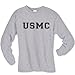 USMC Athletic Marines Long Sleeve T-Shirt in Gray - X-Large