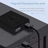 Dawafit USB 3.0 KVM Switch 2 Port USB Hub PC Laptop Keyboard Mouse view 6
