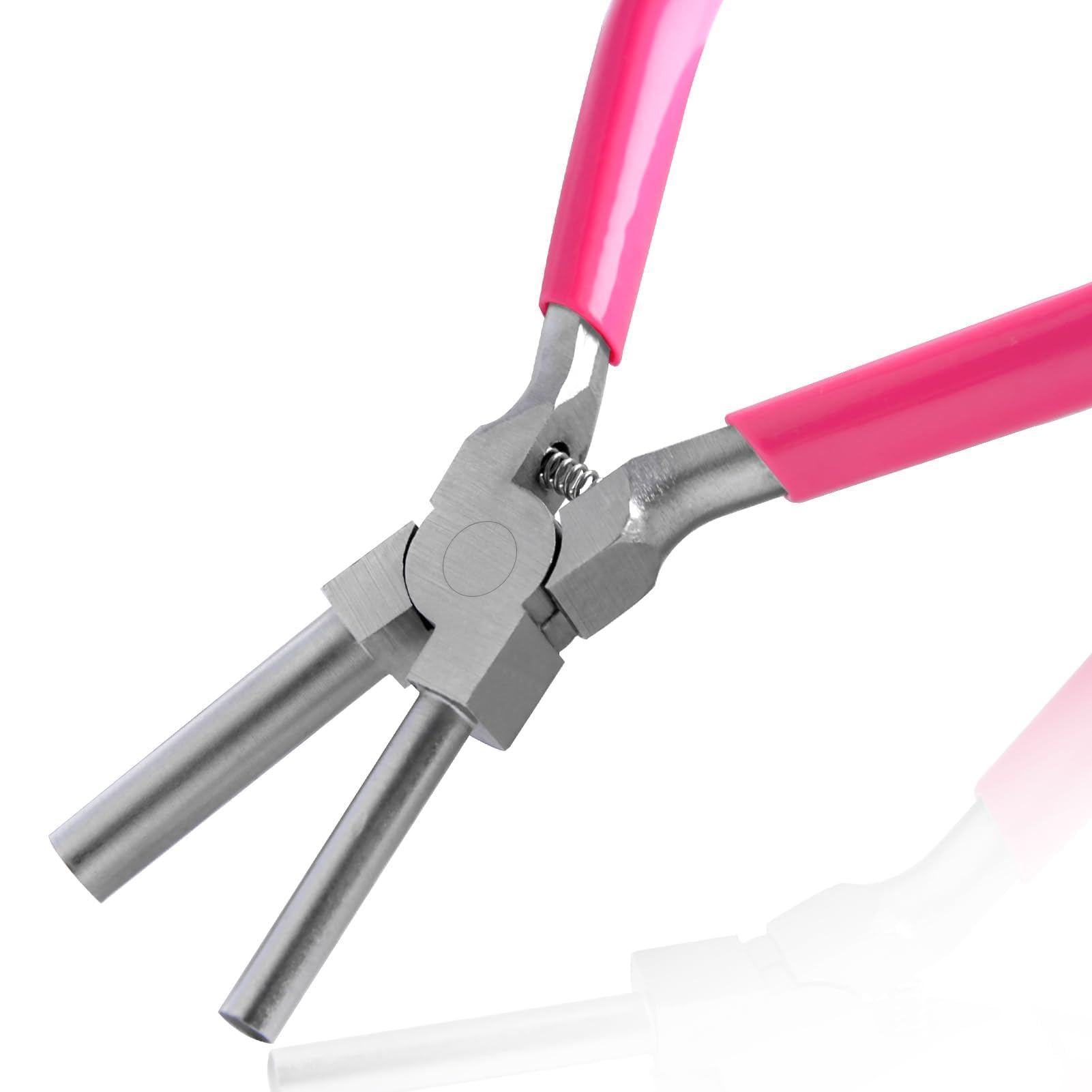 LEONTOOL Bail Making Pliers - 6mm & 8mm Wire Bending Pliers with Non-Slip Handle for Jump Rings, Wire Wrapping