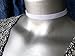 Adjustable Thin White Velvet Choker Necklace - Size Small