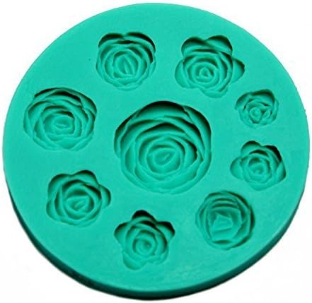 FreshGadgetz Set of 1 Silicone Roses Flower Mould Mold Cake Topper Decoration Sugarpaste Icing Fondant For Decorating Cakes Cupcakes Cookies