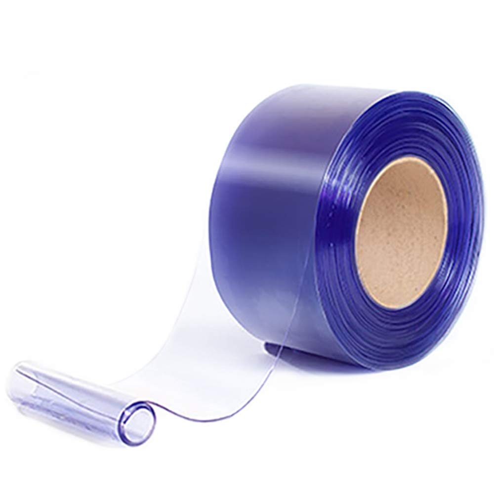 Photo 1 of VIZ-PRO Standard Clear PVC Smooth Curtain Strip Door Bulk Roll, 50' Length x 16" Width x 0.16" Thick