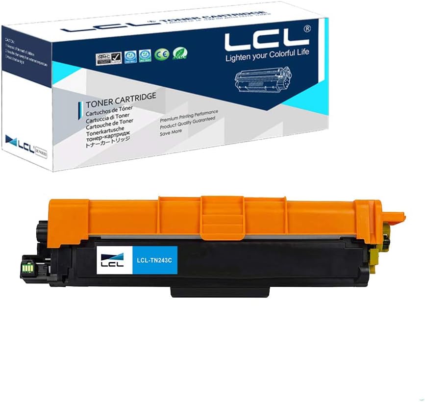 LCL TN243 TN-243 TN-243C Toner Cartridge Compatible with Brother HL-L3210CW HL-L3230CDW HL-L3270CDW MFC-L3710CDW MFC-L3750CDW MFC-L3730CDW MFC-L3770CDW DCP-L3510CDW MFC-L3750CDW MFC-L3770CDW (1Cyan)