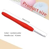 SUVSOON 4.5mm Ergonomic Soft Handle Crochet Hook for Arthritis Beginners view 2