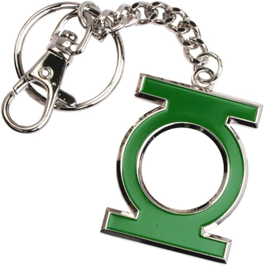 The Noble Collection DC Green Lantern Logo Keychain, Vert, S