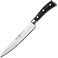 WÜSTHOF Classic IKON 8" Hollow Edge Carving Knife, Black, Stainless