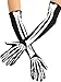 Fun World Unisex Adult Skeleton Opera Gloves, Multi, Standard