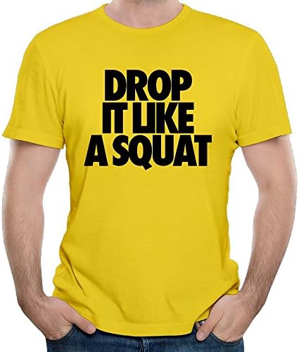 UUUiopkwq Drop It Like Squat Cute Illustrative Men's Shirts