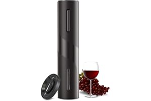 COKUNST Electric Wine Opener, Battery Operated Wine Bottle Openers with Foil Cutter, One-click Button Reusable Automatic Wine