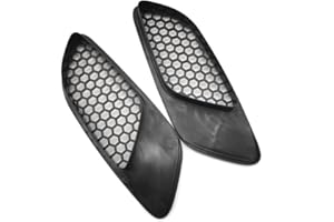 ACAIGEL 2x Gloss Black Hood Vent Air Intake Scoop Cover for BMW E90 E91 E92 E93 M3 Style