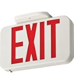 EXITLUX 1 Pack Double-Faced LED Exit Sign with Battery Backup ，90