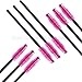(200-Pieces ) Mascara Brush Set - 4 Beautiful Color Disposable Eyelash Mascara Wands Makeup Applicator Brushes - (50 Each - PINK/ YELLOW/ BLUE/ BLACK) Gold Cosmetics & Supplies