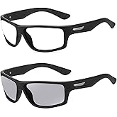 Wraparound full lens Safety Glasses with Readers photochromic Sport Magnifying Safety Reading Goggles for Men Women (black, 2.5, multiplier_x)