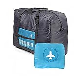HEXIN Unisex Waterproof Nylon Travel Duffle Bag 32L Portable Storage Luggage