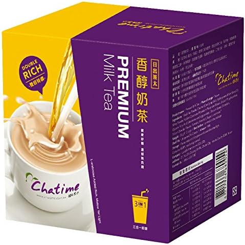 Taiwan Chatime Selected Milk Tea 日出茶太經典奶茶 (Premium Milk Tea 香醇奶茶, 6 Boxes (60 Tea bags))