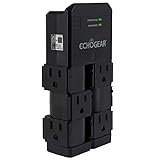 ECHOGEAR On-Wall Surge Protector with 6 Pivoting AC