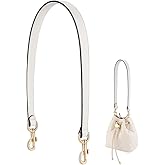 PH PandaHall 25.7 Inch Leather Purse Strap, 1 Inch Wide Bag Strap Genuine Leather Puse Handle Bag Handles Replacement for Women DIY Handbag Underarm Bags Shoulder Bags, Beige