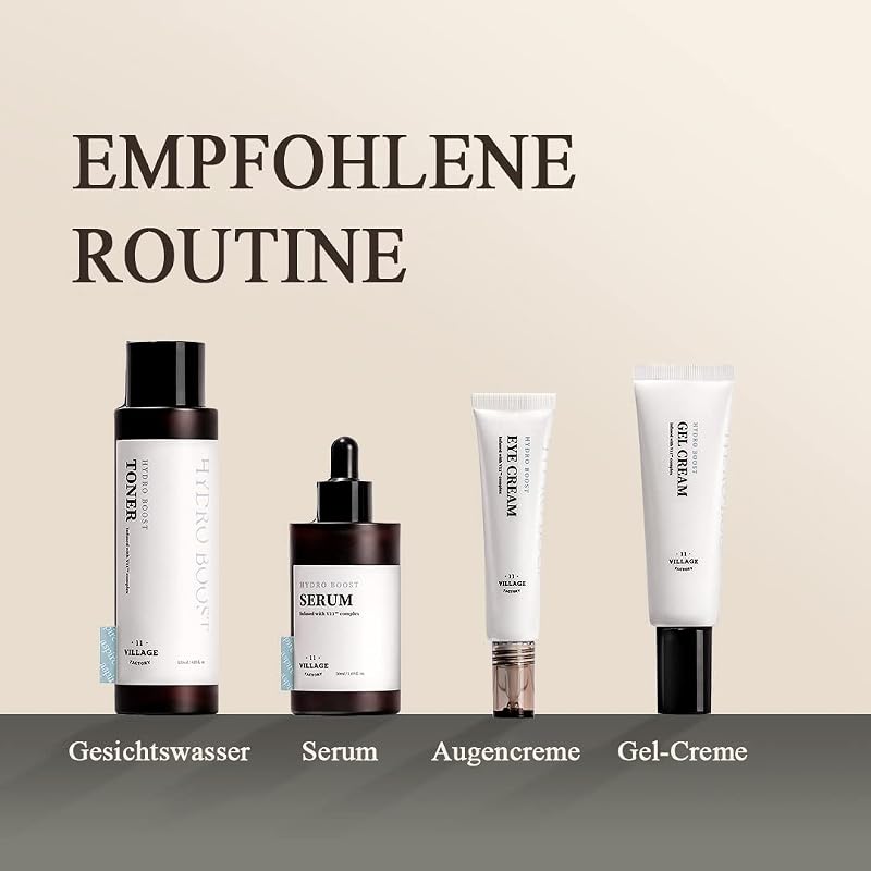 [VILLAGE 11 FACTORY] HYDRO BOOST GEL CREAM (50ml) Koreanische Hautpflege – Feuchtigkeitsspendende und beruhigende Gel-Gesichtscreme – Hyaluronsäure und Kamille – 87% natürliche Inhaltsstoffe – vegane — Foto 8 von 8