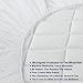 Luxury mattress Collection 100% Cotton 300 Thread Mattress Pad Cover Down Hotel Use Alternative Pillowtop Mattress Topper(Queen,Printing）