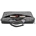 MOSISO Laptop Shoulder Bag Compatible 15-15.6 Inch MacBook Pro, Ultrabook Netbook Tablet with Adjustable Depth at Bottom, Polyester Messenger Briefcase Carrying Handbag Sleeve Case Cover, Gray