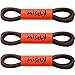 Miscly 3 Pairs Round Shoe laces for Shoes, Sneakers & Boots