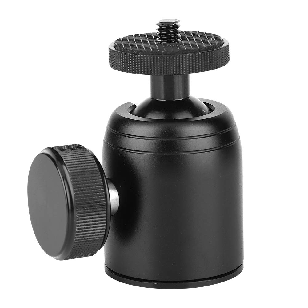 VBESTLIFE 360° Mini Tripod Ball Head, 1/4inch Rotatable Tripod Monopod Panoramic Ball Head Bottom Connected to 1/4 3/8 Tripod Maximum Load 2KG Mount for SLR Camera