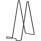 Large Plate Holder Display Stand - 12 inch Super Tall Big Plate Stands for Heavy Duty Display - Metal Picture Frame Stand - T