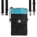 Dog Treat Pouch Training Poop Travel Bag with Collapsible Holder & Adjustable Belt Shoulder Strap Perfect for carrying Pet Food, Toys & Water + FREE BONUS Massage Ball & 2 Poop waste Bag Dispensers.
